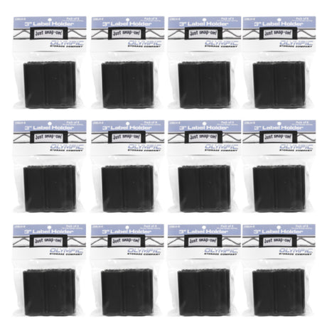 OlympicJ3BLH-CTN Point-of-Sale Label Holders 3"W X 1-1/4"H Snap-on