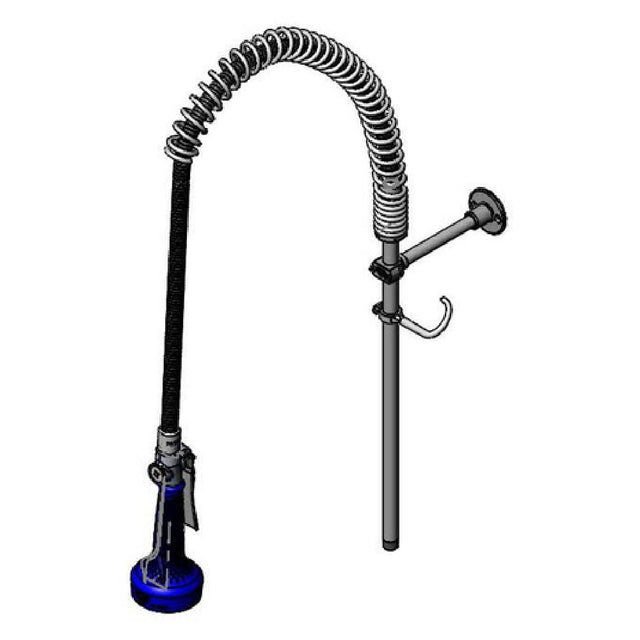 T&S Brass B-2250-B08-18R Pre-Rinse Unit Spring Action Gooseneck Without Base Faucet