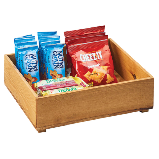 Cal Mil 3682-1210-99 Madera Stacking Box 12"W X 10"D X 3-1/2"H Rectangular