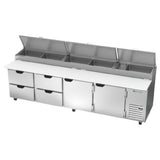 Beverage Air DPD119HC-4 Pizza Top Refrigerated Counter Four-section 119"W