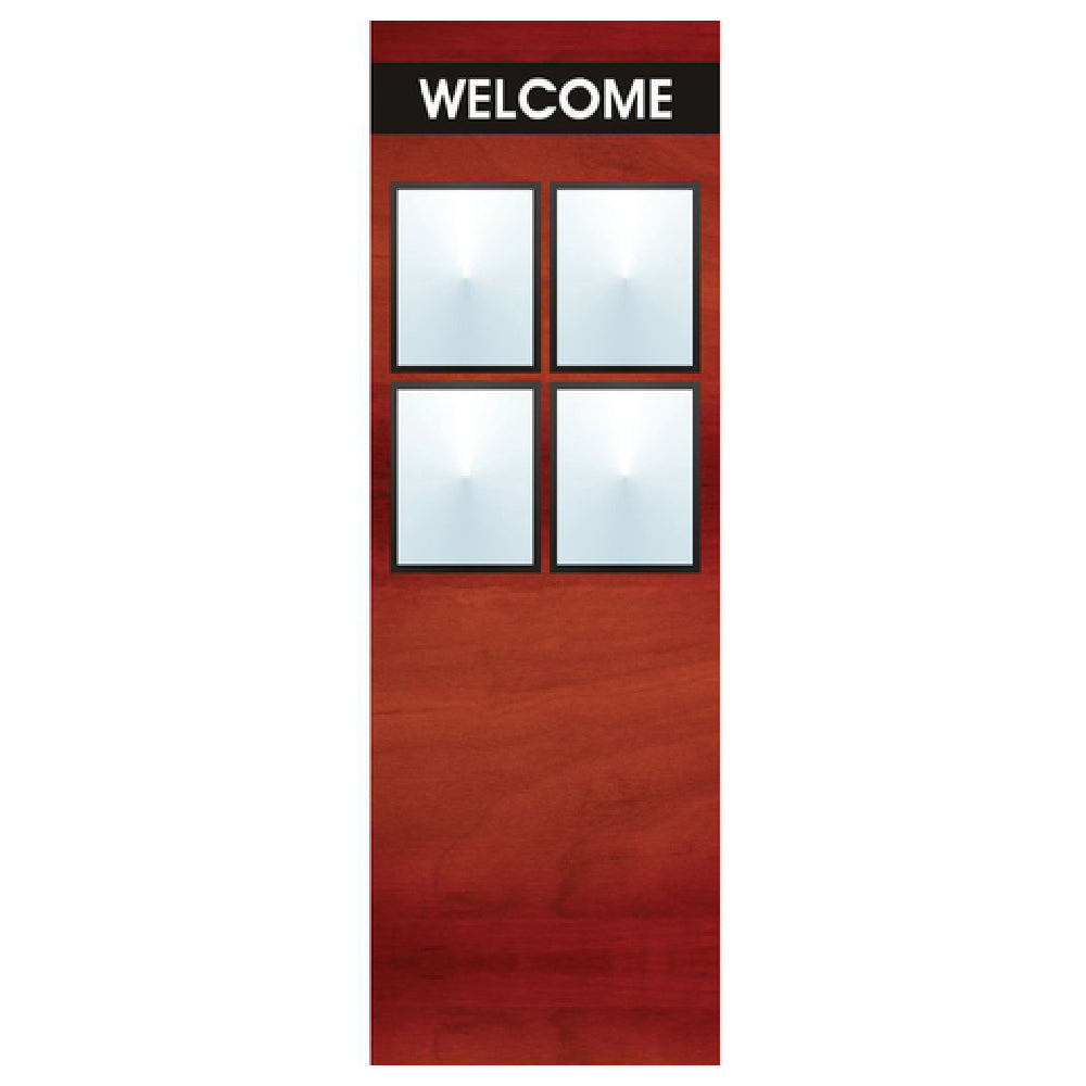 Hubert 68679 - Menu Board, 4-pocket, Floor Stand