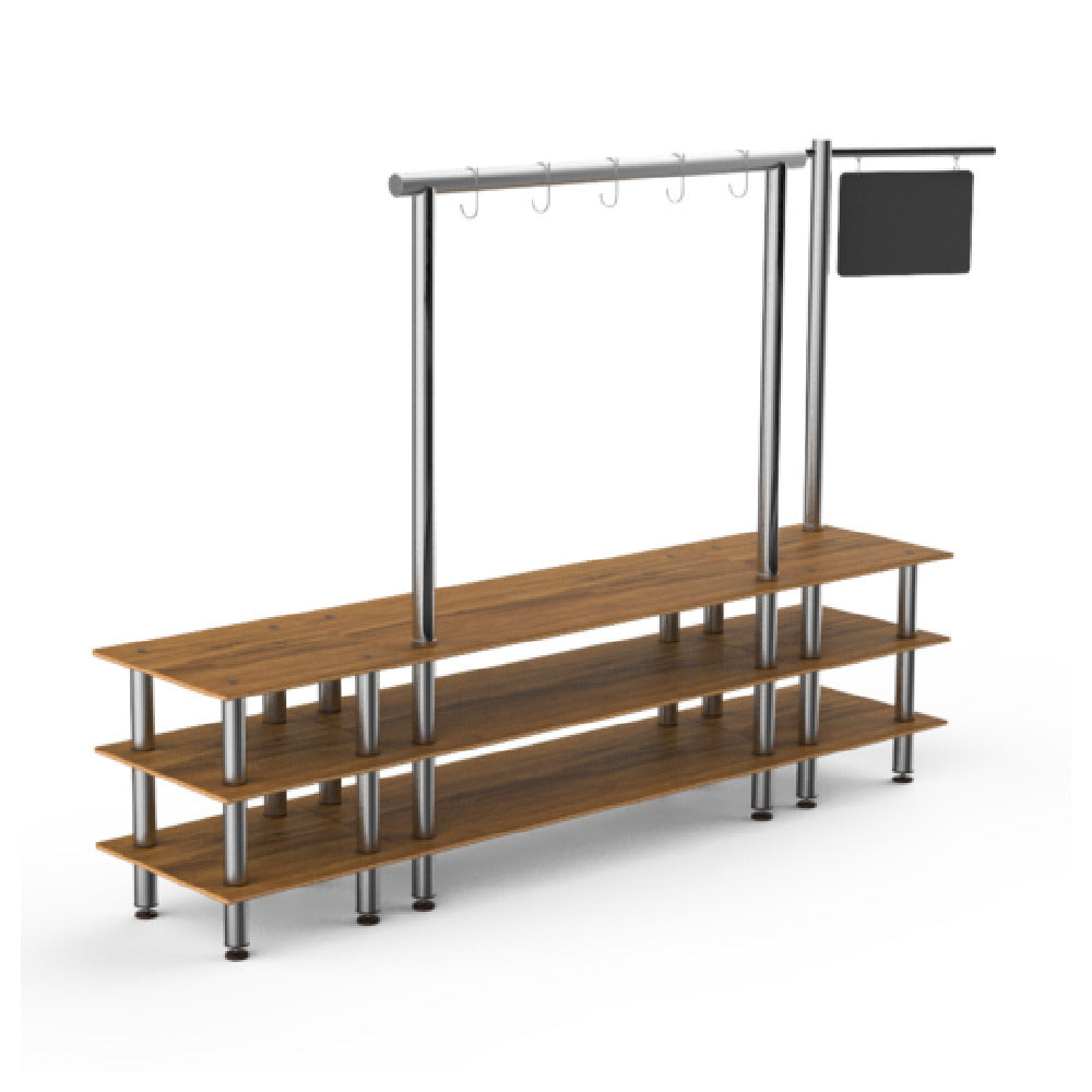 Steelite MGCMLA07BSXF - Salsa Bar Station, 130.0" X 29.5" X 96.0", Modular