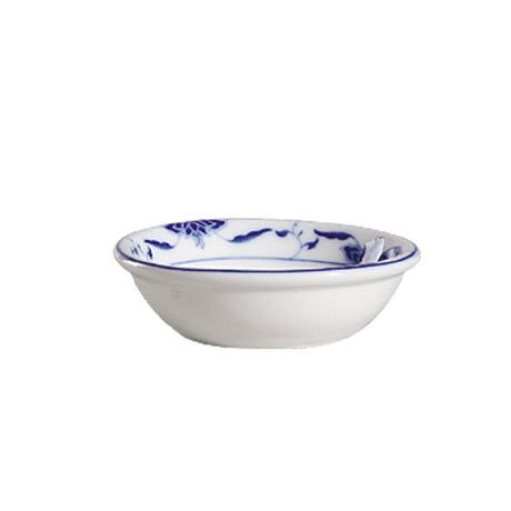 CAC China 103-43 Blue Lotus Sauce Dish 3" Dia. X 1"H Round