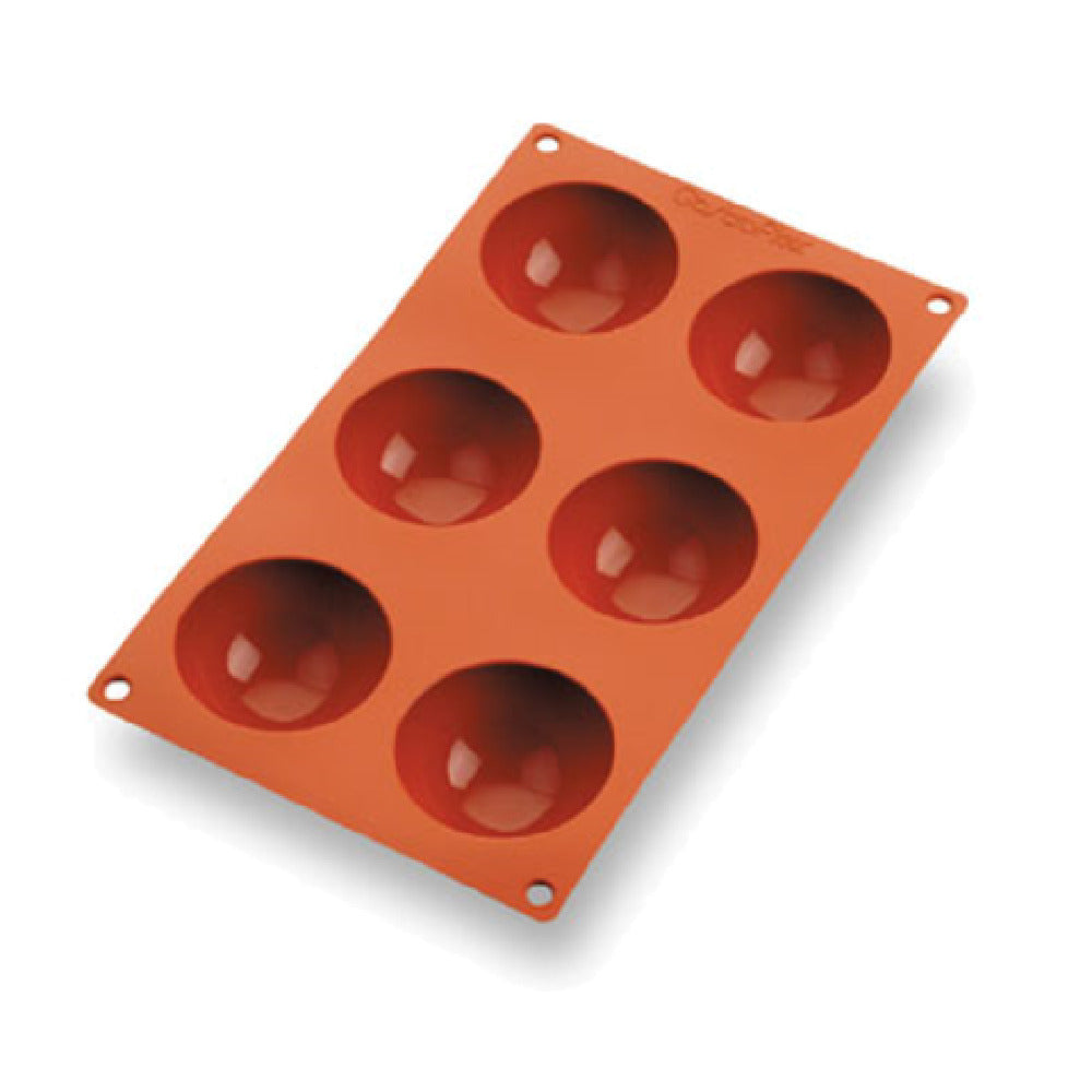 Matfer 257904 Gastroflex® Half Sphere Mold 6 Per Sheet 2-3/4" Dia. X 1-3/8"H Half-spheres