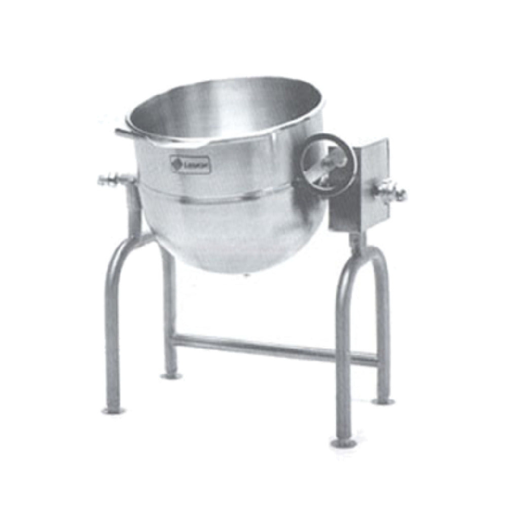 Legion TWU-60 Direct Steam Tilting Kettle 60-gallon 304 Stainless Steel Liner