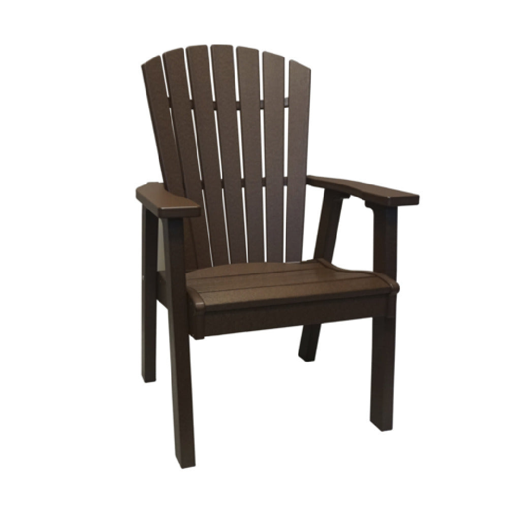 Grosfillex UT810885 - Kailua Adirondack Chair, Designed For Outdoor Use, Wide Arms