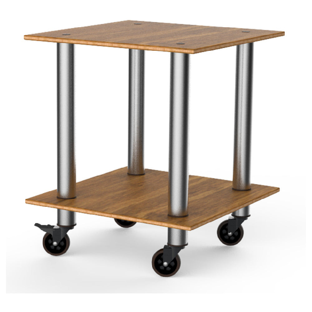 Steelite MGCMDX03BSXW Mogogo Buffet Solutions Modular Serving Table 2-tier 29-1/2" X 29-1/2" X 35"H