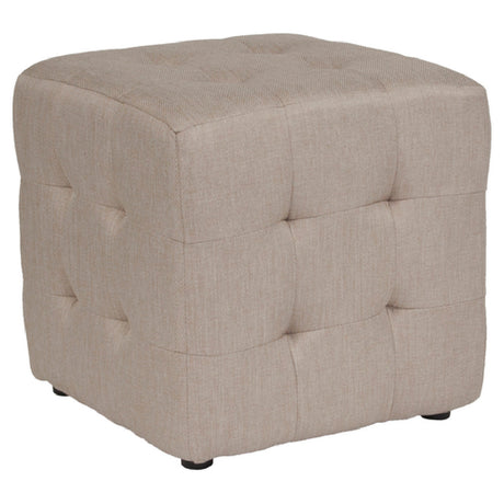 Flash Furniture QY-S02-B-GG Avendale Ottoman/Pouf 16"W X 16"D X 15-3/4"H Contemporary Style