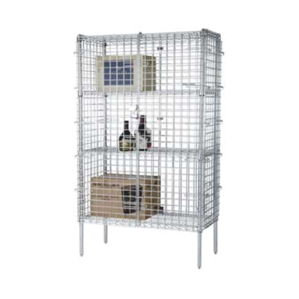 1880 Hospitality FSSEC24604 Focus Foodservice Security Cage Complete Stationary Kit