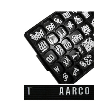 Aarco GF1.0 Letter Set 1"H Gothic Style Typeface