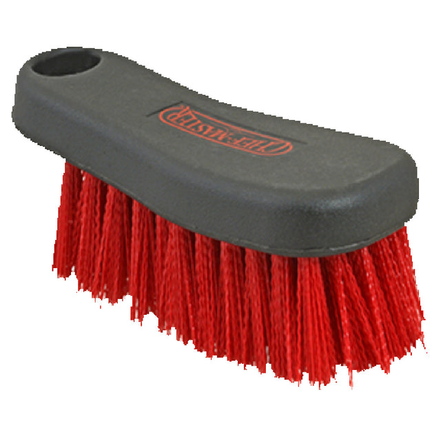 Franklin Machine Products 142-1625 Multi-Purpose Brush 5-7/8" Red Nylon Bristles With Black Plastic Handle