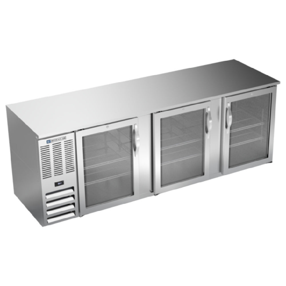 Beverage Air BB94HC-FG-S - Refrigerated Food Rated Back Bar Storage Cabinet, Three-section