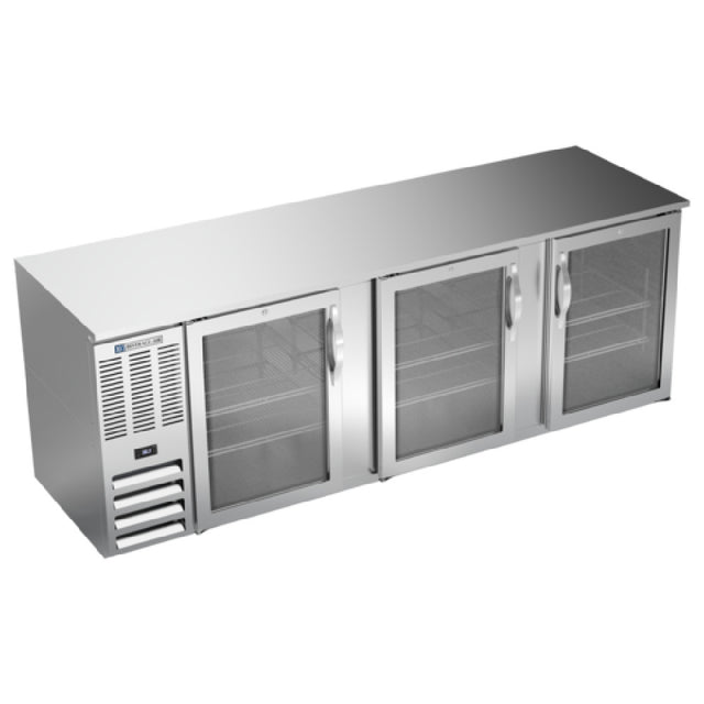 Beverage Air BB94HC-FG-S - Refrigerated Food Rated Back Bar Storage Cabinet, Three-section