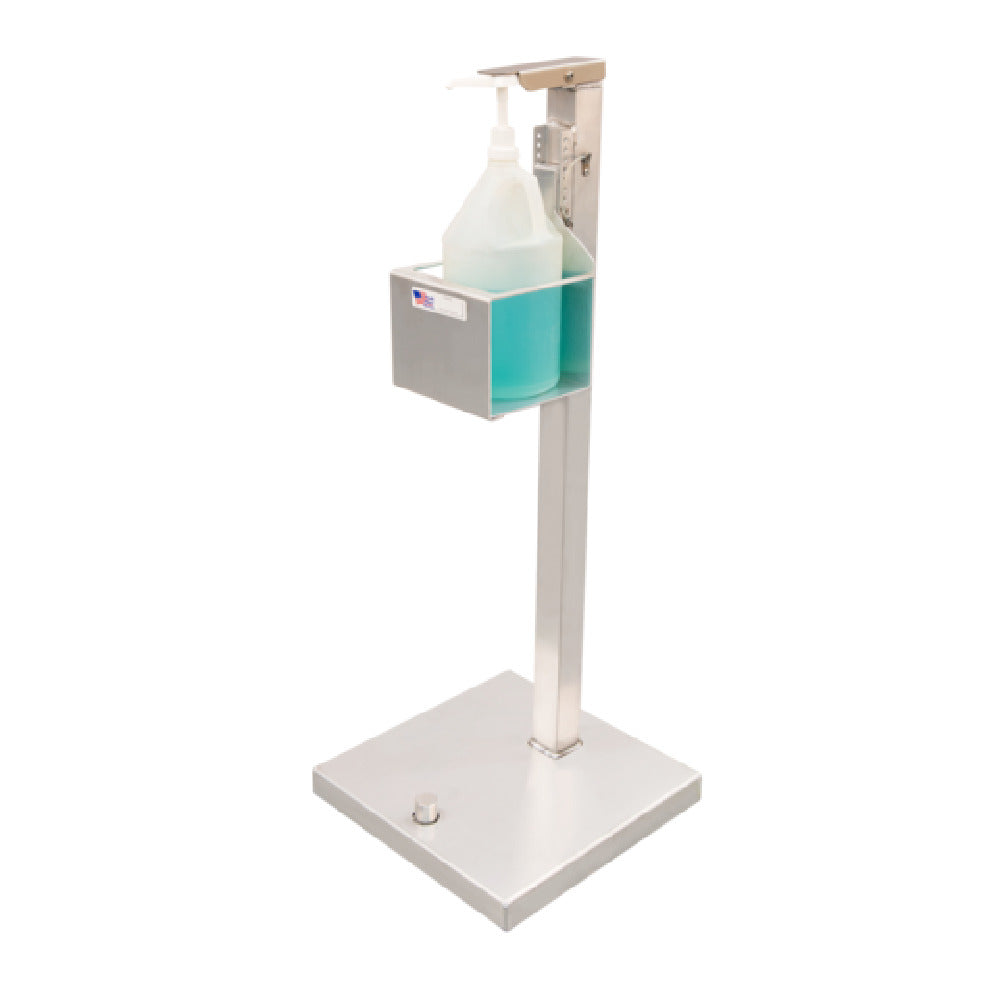 New Age Industrial 53200 Hands Free Sanitation Stand 16"W X 16"D X 41-1/2"H Foot-activated