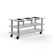 Steelite MGCMLD07CSXW - Modular Triple Warming Unit, Carrera White And Stainless Steel Finish. Mogogo