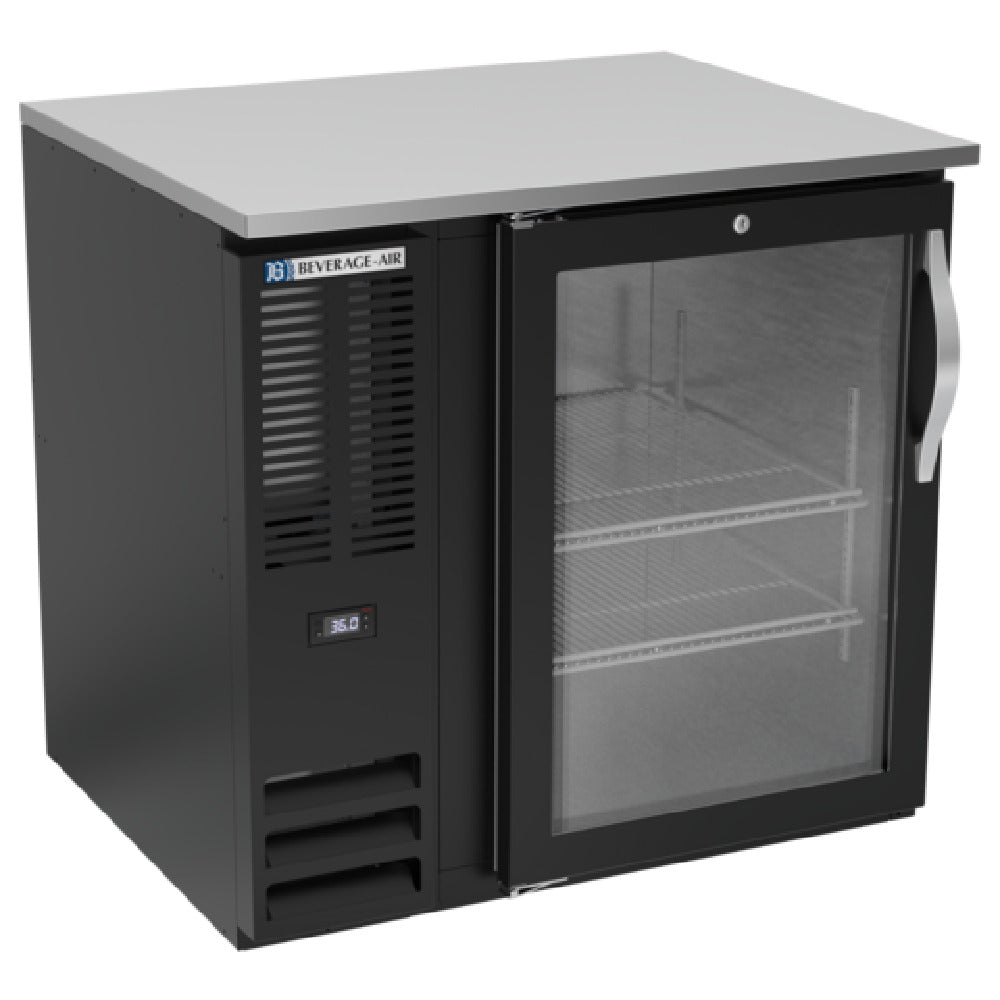 Beverage Air BB36HC-1-G-B - Refrigerated Back Bar Storage Cabinet, One-section, 36"W