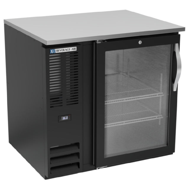 Beverage Air BB36HC-G-B - Refrigerated Back Bar Storage Cabinet, One-section, 36"W X 30-3/8"D X 34"H