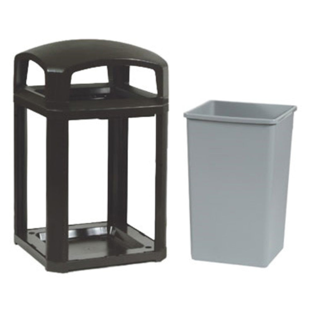 Rubbermaid FG397000BLA - Landmark Series® Classic Container, 35 Gallon, 26" Square X 40"H