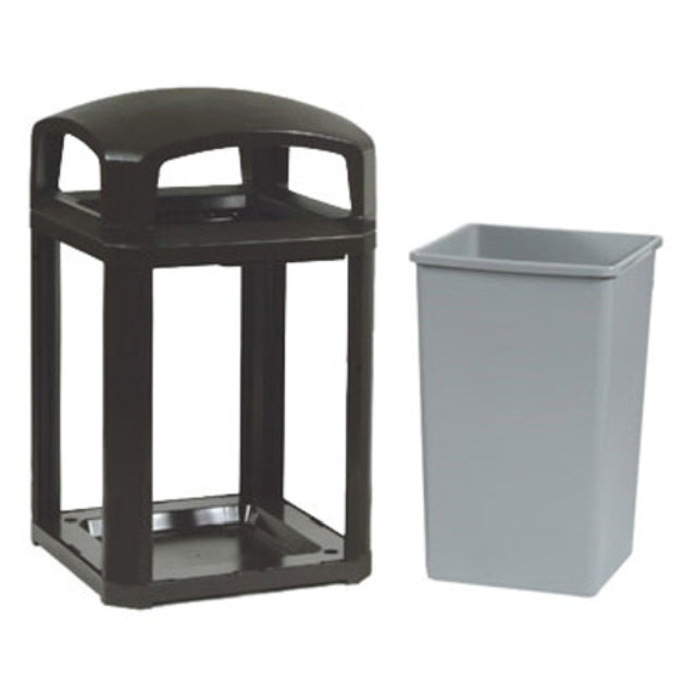 Rubbermaid FG397000BLA - Landmark Series® Classic Container, 35 Gallon, 26" Square X 40"H