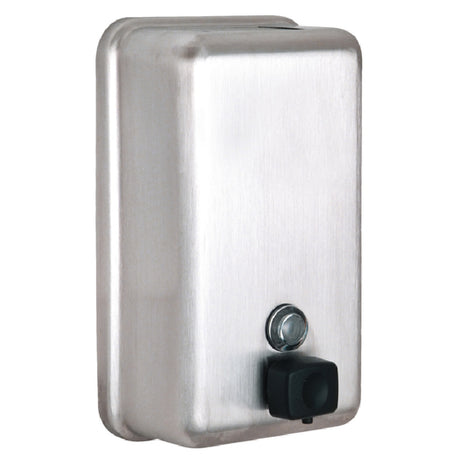 Alpine Industries ALP423-SSB Soap Dispenser Vertical Wall Mount 40 Oz. Capacity