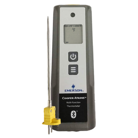 Cooper Atkins 92020 Multi-Function Thermometer Kit Includes (1 Each) MFT Instrument(20200) And (1 Each)DuraNeedle™ Direct Connect Probe With Screw In Flanged Connector(51337-K). MFT Temp. Range -100° To 1000°F (-73° To 538°C)