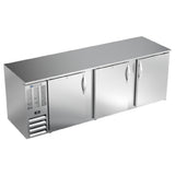 Beverage Air BB94HC-S - Refrigerated Back Bar Storage Cabinet, Three-section, 94"W X 30-3/8"D X 34"H