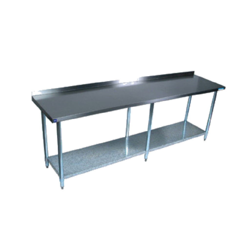 BK Resources VTTR-1896 Work Table 96"W X 18"D 18/430 Stainless Steel Top