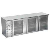 Victory VBBN94HC-FG-S - Back Bar Refrigerator, Food Rated, Three-section