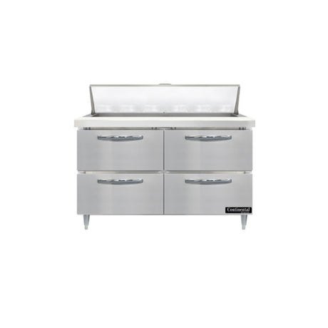 Continental Refrigerator D48N18M-D Designer Line Mighty Top Sandwich Unit 48"W