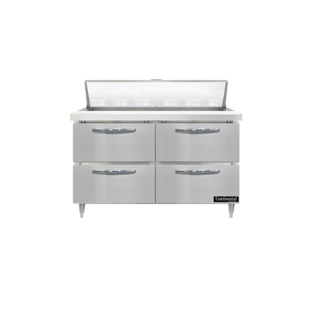 Continental Refrigerator D48N18M-D Designer Line Mighty Top Sandwich Unit 48"W