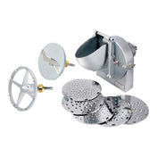 Winco EMP-VS12 Vegetable Slicer/Grater Attachment #12 Hub Includes: Slicer And (2) Grater Disks (Qty Break = 1)