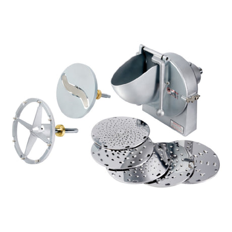 Winco EMP-VS12 Vegetable Slicer/Grater Attachment #12 Hub Includes: Slicer And (2) Grater Disks (Qty Break = 1)