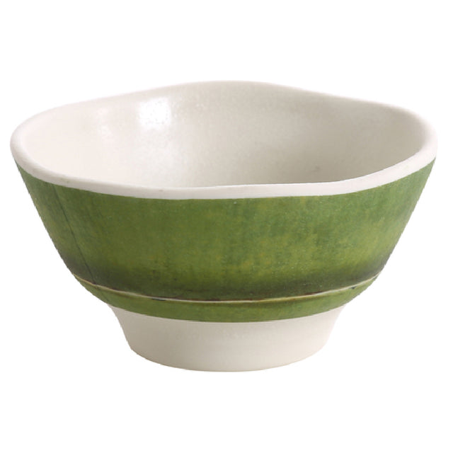 Yanco BA-405 Bamboo Style Miso Soup Bowl 10 Oz. 4-1/2" Dia. X 2-1/2"H