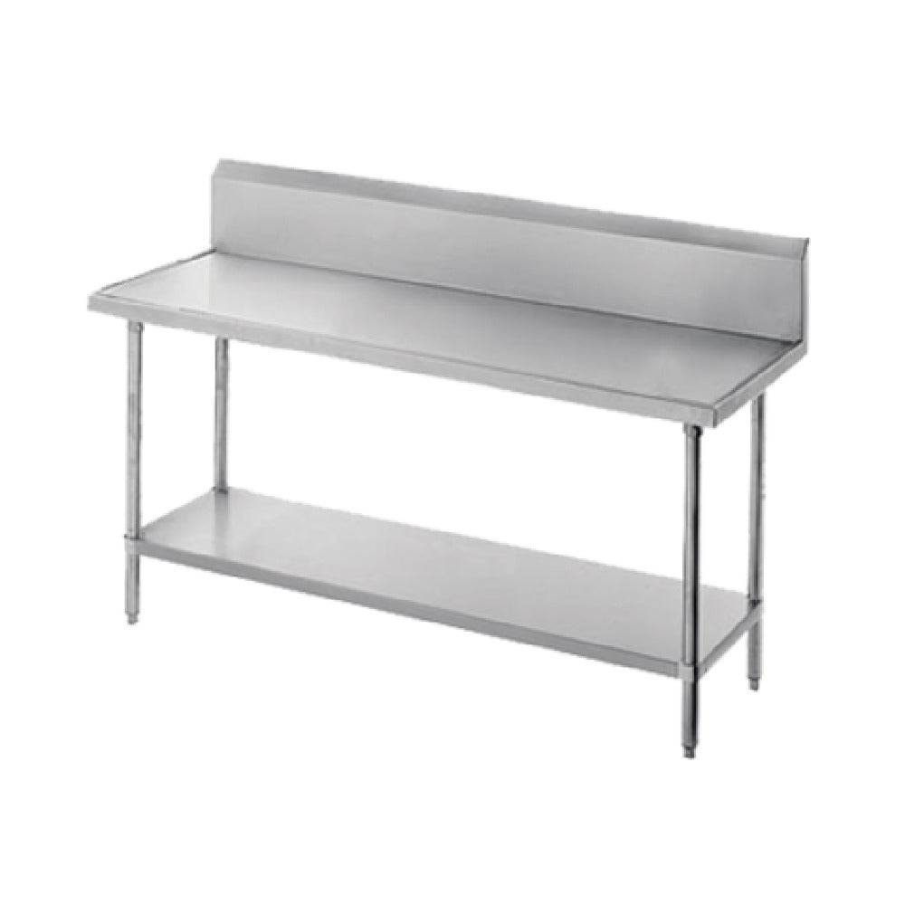 Advance Tabco VKS-369 Work Table 108"W X 36"D 14 Gauge 304 Stainless Steel Top With Countertop Non Drip Edge