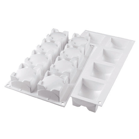 Matfer 238520 Silkomart 3D Mold 1-1/4 Qt. Capacity 2-2/3"L X 2-2/3"W X 1-1/2"H