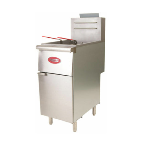 Hubert 67757 - Kratos® Commercial Gas Floor Fryer, (3) Burners, 40 Lb. Capacity