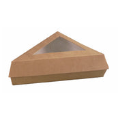 PacknWood 209PATTRIBR - Clam Shell Slice Box, 12 Oz., 6.6" X 6.6" X 5.1"