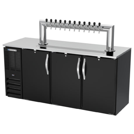 Beverage Air DDN72HC-B-12T - Direct Draw Dispenser, 72"W X 26-3/8"D X 49-7/8"H, 23.643 Cu. Ft.