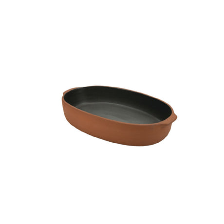 Arc Cardinal FP428 Maria Portugal Terracota Terra Grey Oval Baker 40.0 Oz (L:11.63'' X W:6.63'')