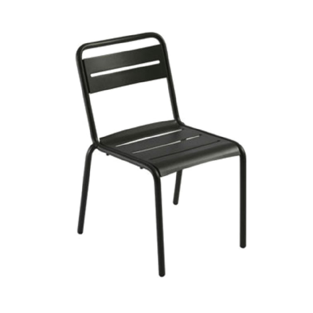 Emuamericas Llc 161 Star Stacking Side Chair Outdoor/indoor Steel Slats Back And Seat