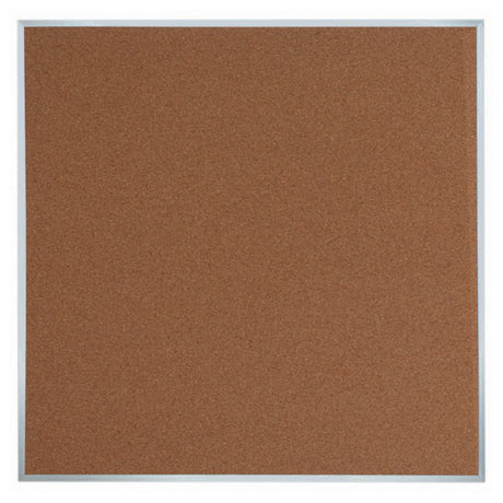 Aarco DB4848 Bulletin Board 48"W X 48"H Natural Pebble Grain Cork