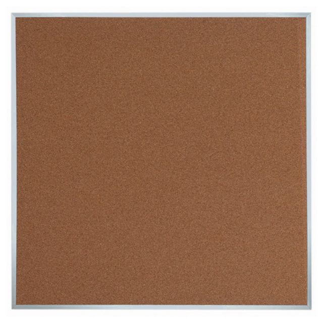 Aarco DB4848 Bulletin Board 48"W X 48"H Natural Pebble Grain Cork