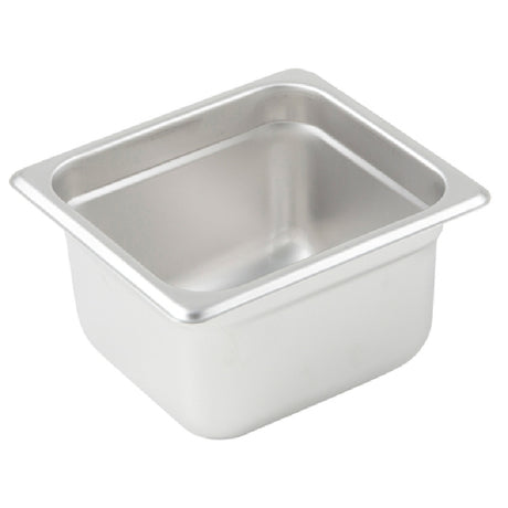 Winco SPJL-604 Steam Table Pan 1/6 Size 6-7/8" X 6-5/16" X 4" Deep