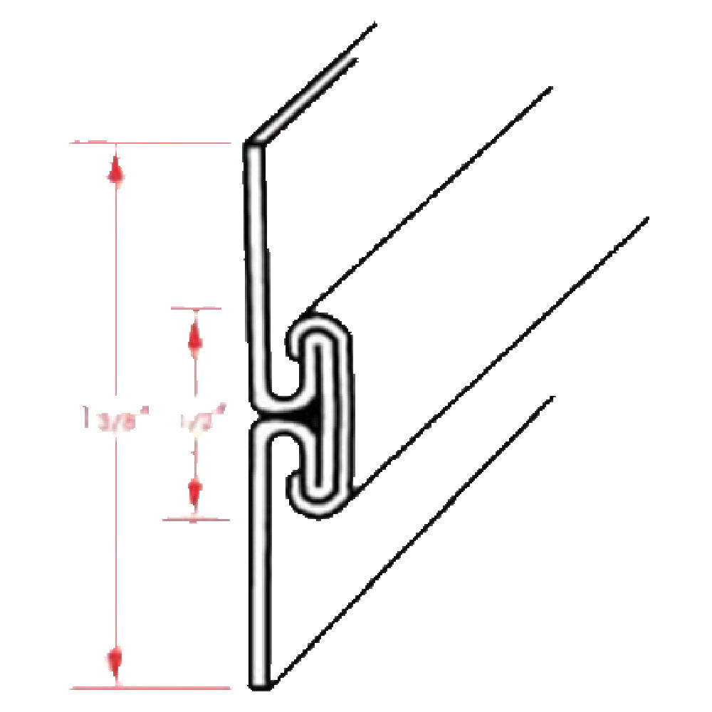 Franklin Machine Products 135-1259 Finishing Strip 7' L Divider Bar