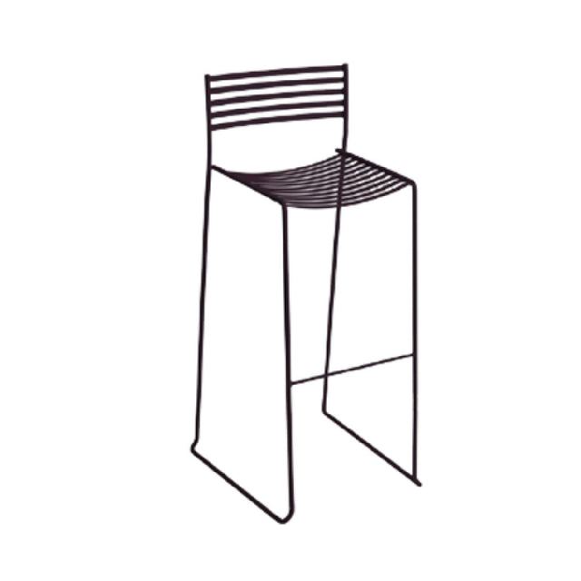 Emuamericas Llc 24 Aero Stacking Barstool Armless Outdoor/indoor