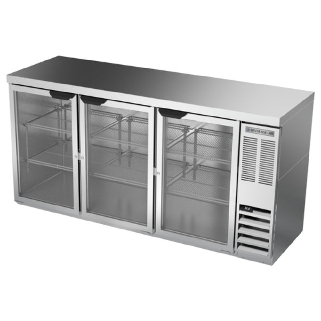 Beverage Air BB72HC-1-G-S-27 Refrigerated Back Bar Storage Cabinet Three-section