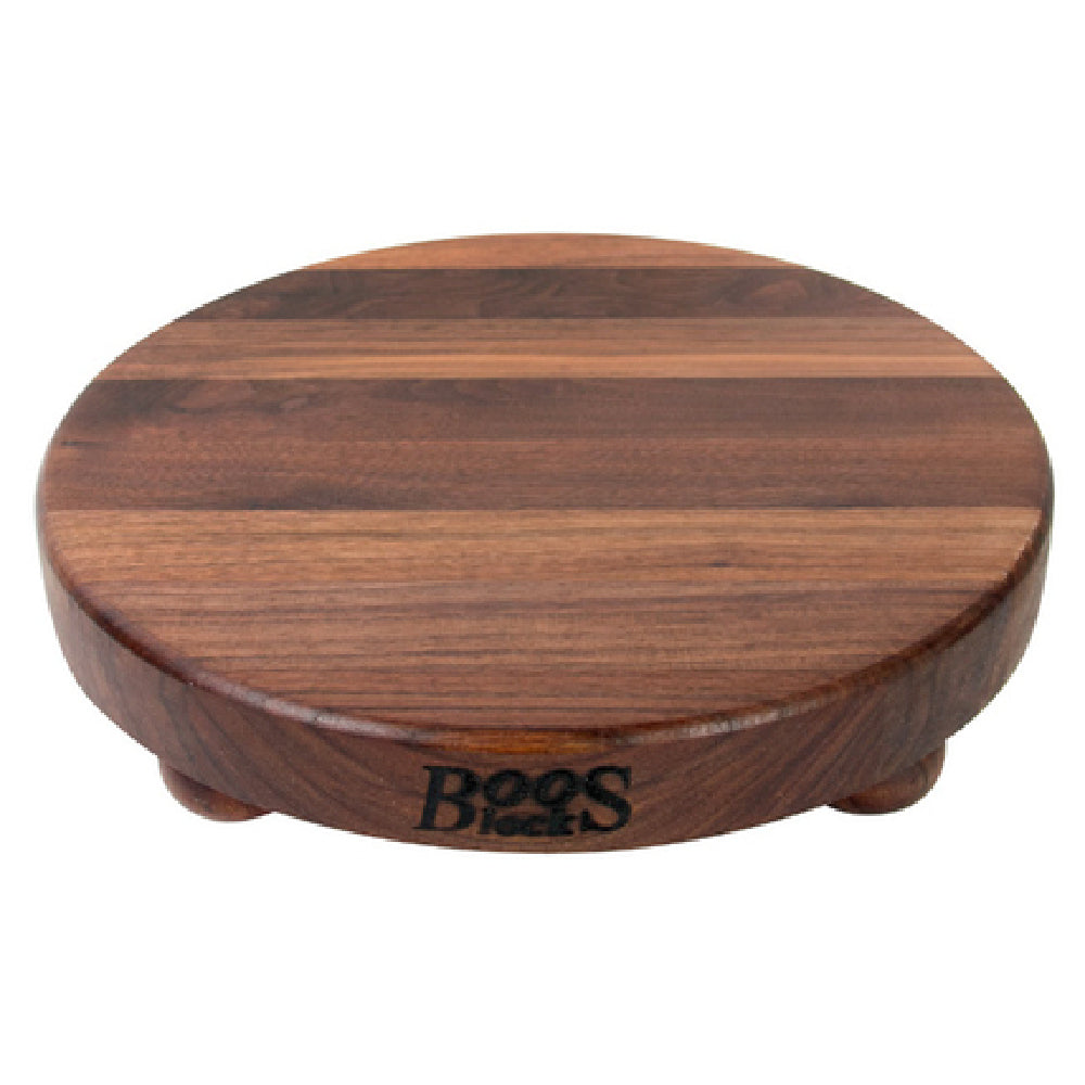 John Boos WAL-B12R Gift Collection Cutting Board 12" Dia. X 1-1/2" Thick Edge Grain Construction