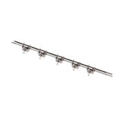 Rotisol FI1675-C Complete Vertical Spit System Bar For Grand Flame 1675 Including (2) Brackets Necessary To Install The System