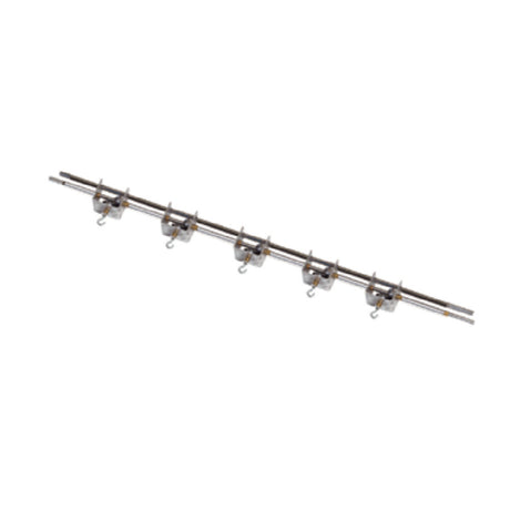 Rotisol FI1675-C Complete Vertical Spit System Bar For Grand Flame 1675 Including (2) Brackets Necessary To Install The System