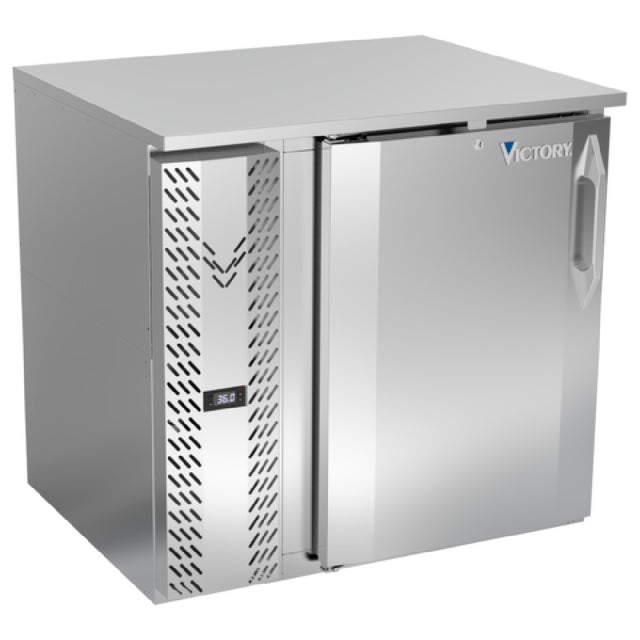 Victory VBB36HC-F-S - Back Bar Refrigerator, Food Rated, One-section